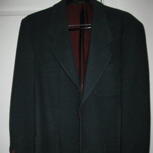 Mens Navy Blue Cashmere Blend Suit Jacket 38R